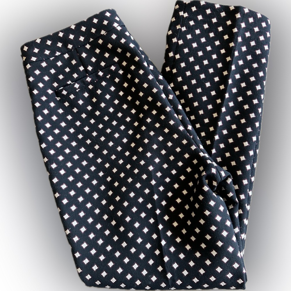 Kate Spade Diamond Cigarette Cropped Black Pants Women’s Size 6 - Picture 2 of 11